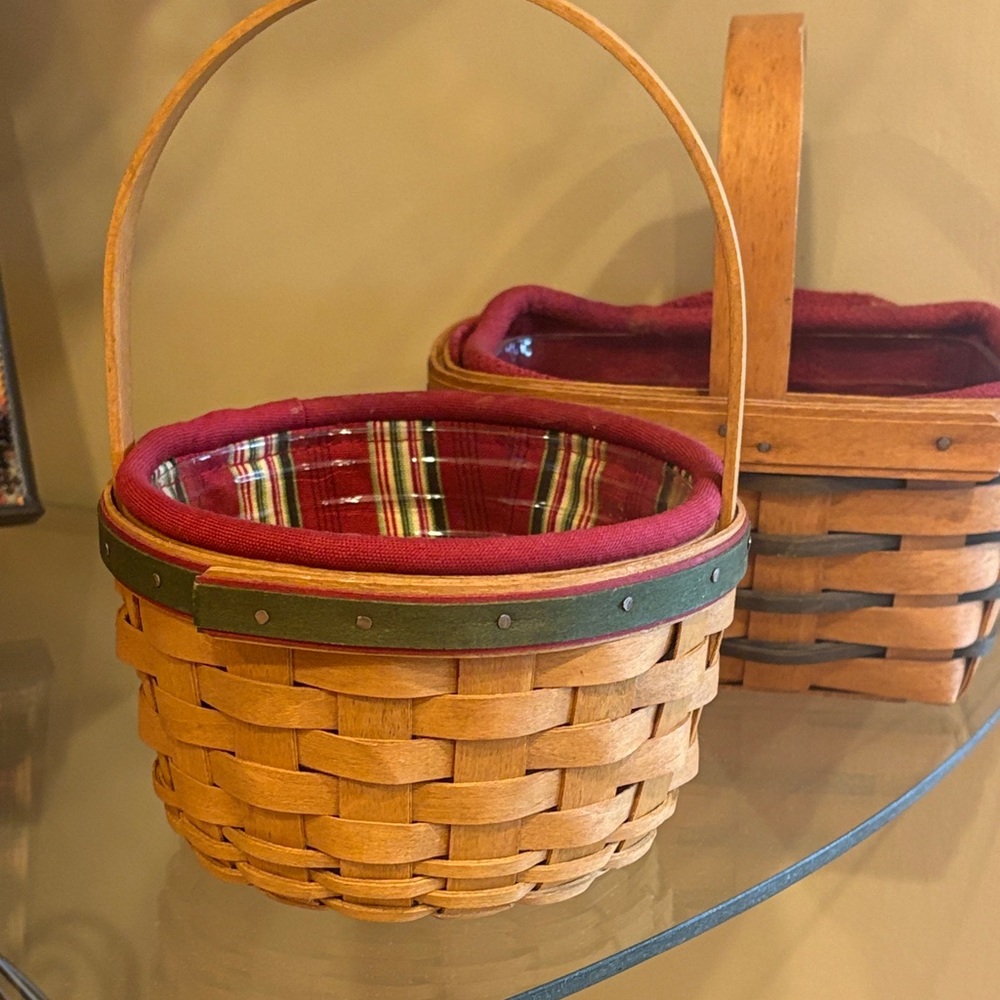 Two Small Longaberger Baskets/1994/2005